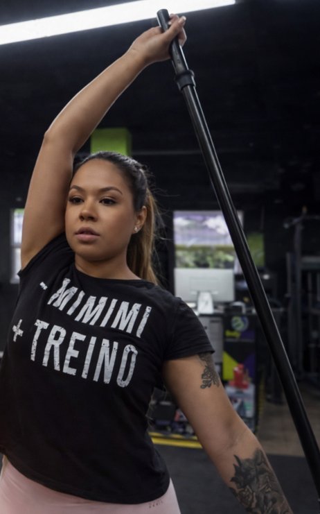 Janaina treinando